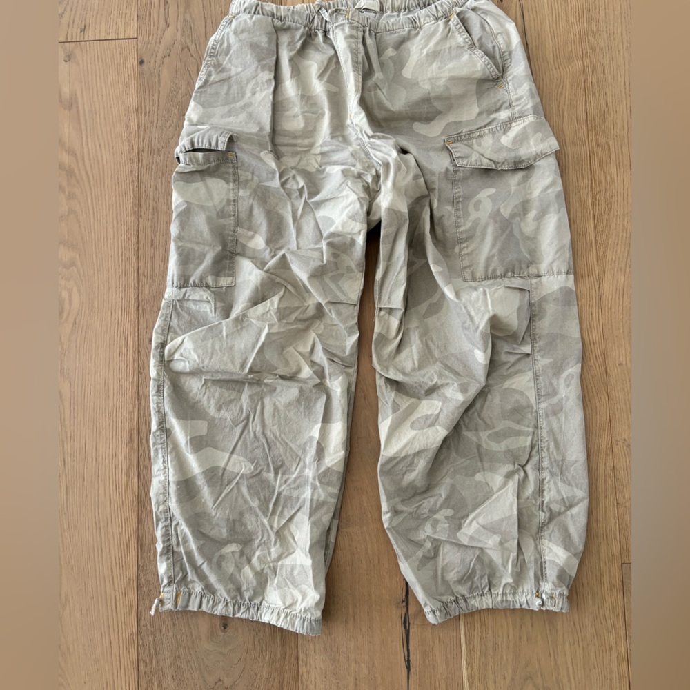 Anthropologie’s Pilcro Printed Camo Parachute Pants